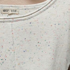 🌈 rainbow sprinkles drop sleeve sweater